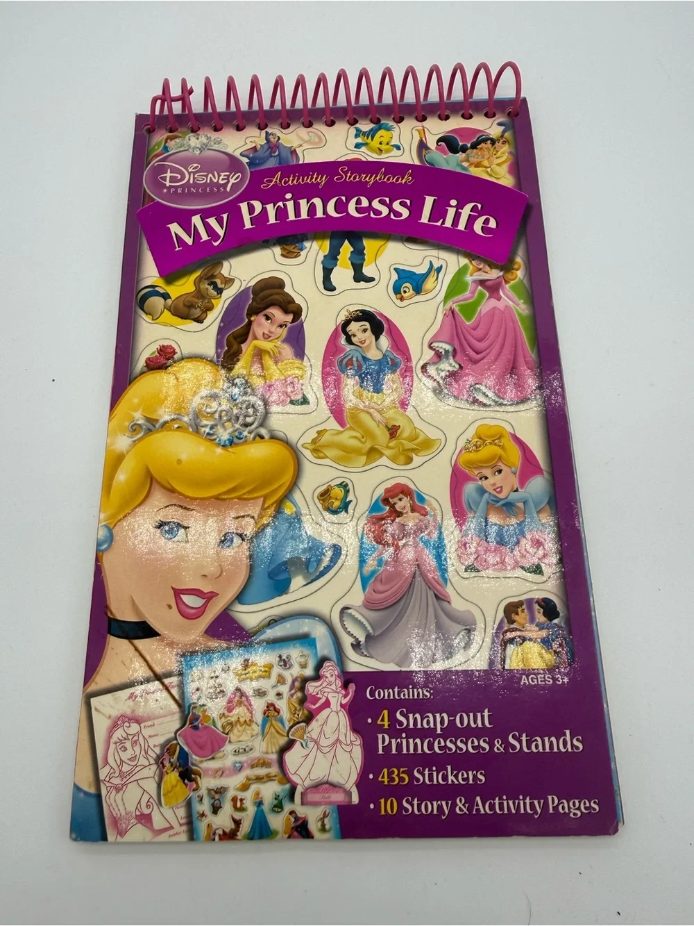Disney My Princess Life Activity Storybook w/ 435 Stickers 4 Snap-Outs New Book